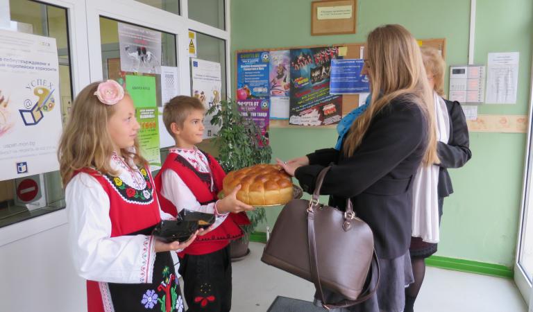 снимка от проект 2013/2015 Коменски Регионални партньорства: „Физически активни деца – здрави граждани“