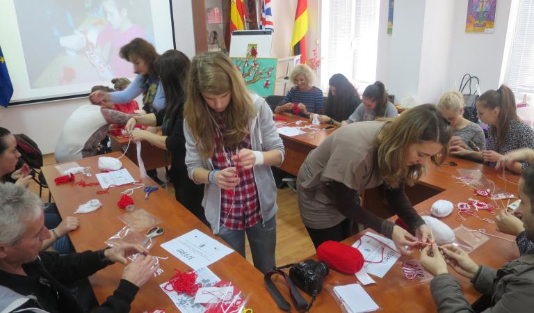 снимка от проект 2013/2015 Коменски Многостранни училищни партньорства: „Colour My World“